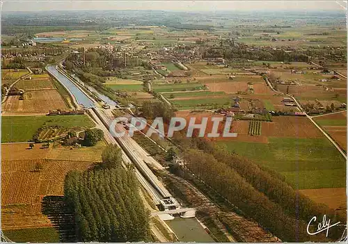 Moderne Karte Montech vue generale de la pente d'eau