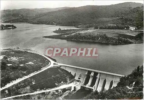 Cartes postales moderne Angles la Raviege (Tarn) Barrage de la Raviege en Avion au dessus