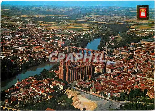 Cartes postales moderne Arts et Couleurs du Tarn Vue generale aerienne sur la Cathedrale