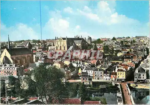 Moderne Karte Poitiers (Vienne) La Ville a val d'oiseau Ste Radegonde et la Cathedrale