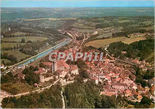 Cartes postales Chatel Censoir (Yonne) La Vallee de l'Yonne Vue generale aerienne