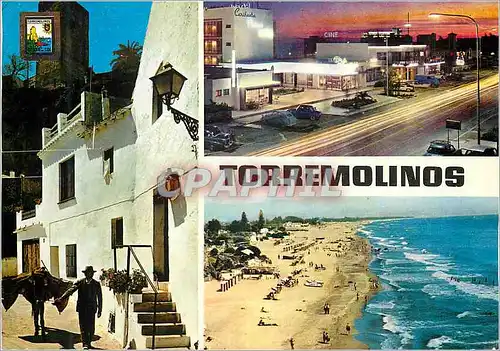 Cartes postales moderne Torremolinos (Costa del Sol) Vista parcial Nocturna