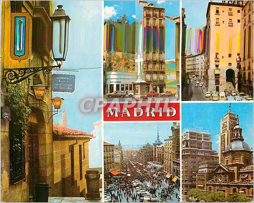 Cartes postales moderne Madrid Diers aspects