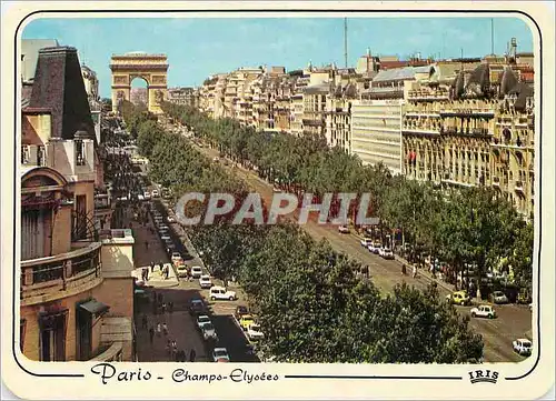 Moderne Karte Paris Les Champs Elysees et l'Arc de Triomphe