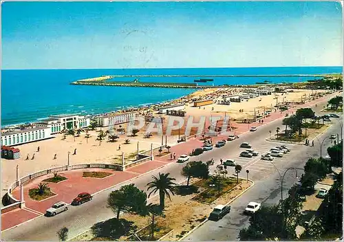 Moderne Karte Giulianova Vue de Plage