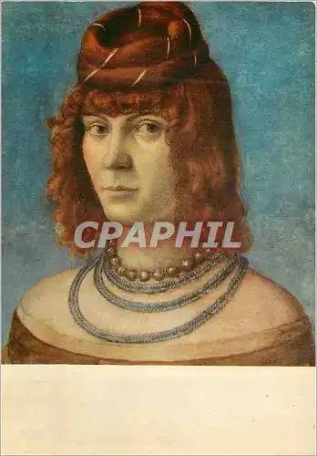 Moderne Karte Galleria Borghese Roma Carpaccio Portrait de femme