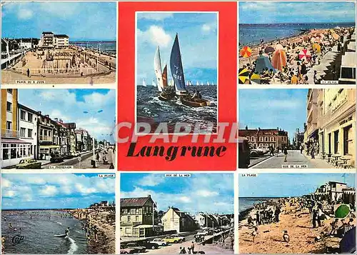 Cartes postales moderne Langrune s mer Place du 6 juiin La plage La promenade