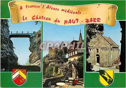 Moderne Karte Le chateau du haut barr (bas rhin)