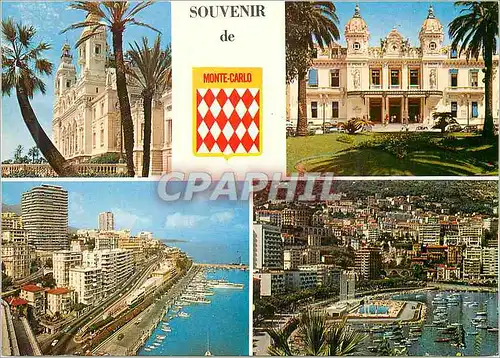 Cartes postales moderne Principaute de monaco souvenir de monaco