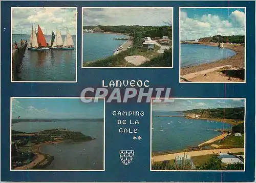 Cartes postales moderne Camping municipal de la cale lanveoc