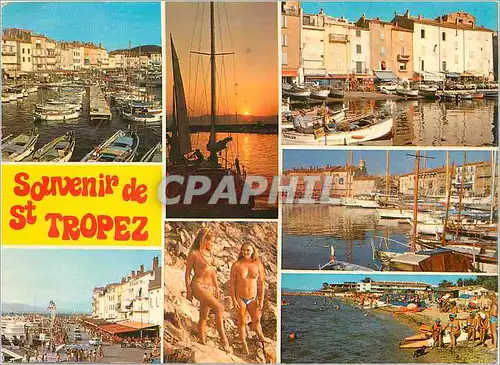 Cartes postales moderne Souvenir de saint tropez lumiere et beaute de la cote d azur