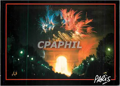 Cartes postales moderne L arc du triomphe de 14 juillet Paris