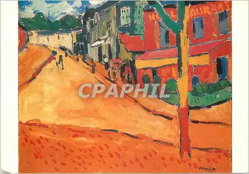 Moderne Karte Paris musee national d arc moderne Maurice de Vlaminck Une rue de Marly le Roi