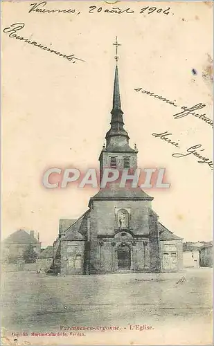 Cartes postales Varennes en argonne l eglise