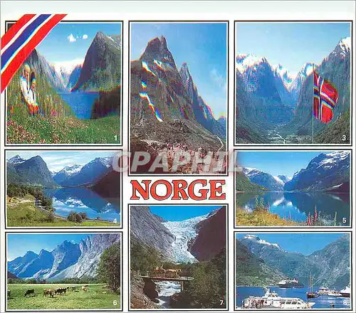 Moderne Karte Norge