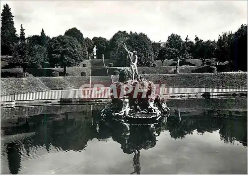 Cartes postales moderne Florence le jardin de boboli neptune