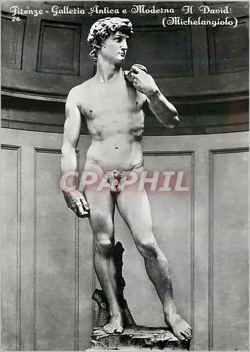 Cartes postales moderne Firenze galleria antica e moderna il david (michelangiolo)