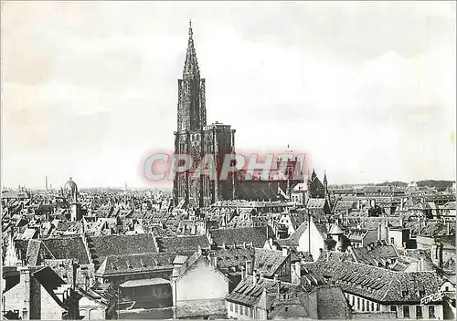 Moderne Karte Strasbourg vue generale