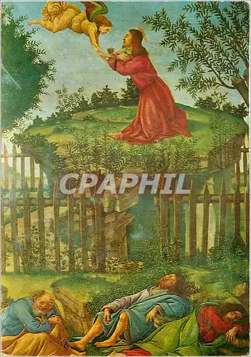 Cartes postales moderne Granada chapelle royale la priere du verger tableau de bollicelli