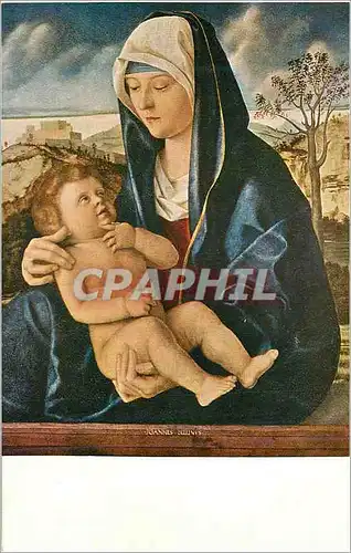Moderne Karte Madonna and child in a landscape by giovanni bellini (1430 1516)