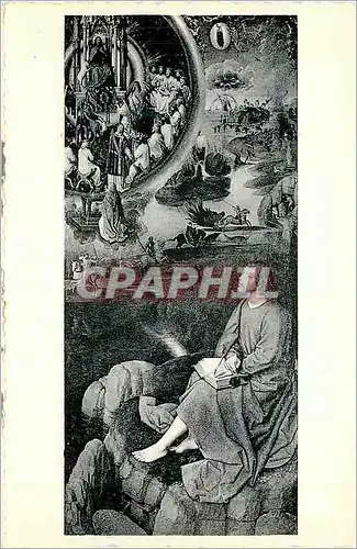 Cartes postales moderne Mariage mystique de sainte catherine volet du triptyque vision de saint jean
