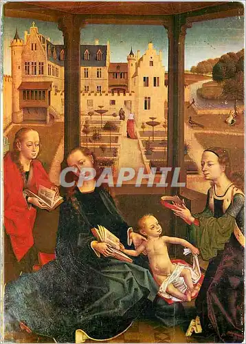 Cartes postales moderne Granada chapelle royale tableau flomand xv siecle la vierge et les anges