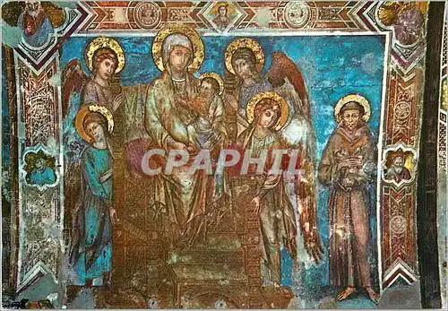 Cartes postales moderne Assisi vierge anges et saint francois