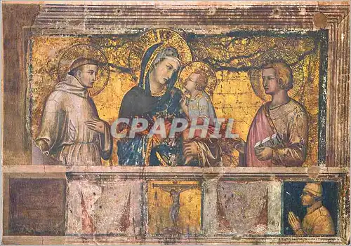 Moderne Karte Assisi basilique de st francois notre dame des declins