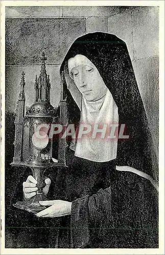 Cartes postales moderne Mariage mystique de sainte catherine detail du volet du triptyque