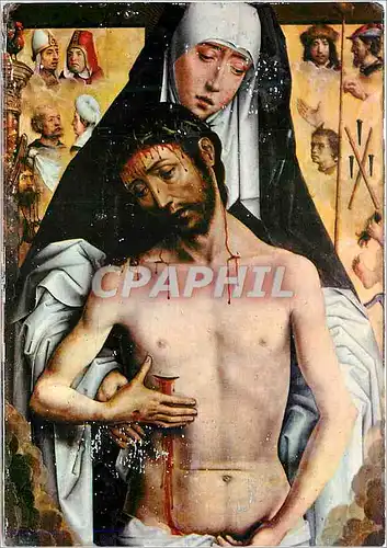 Cartes postales moderne Granada chapelle royale la vierge et le christ mort de memling