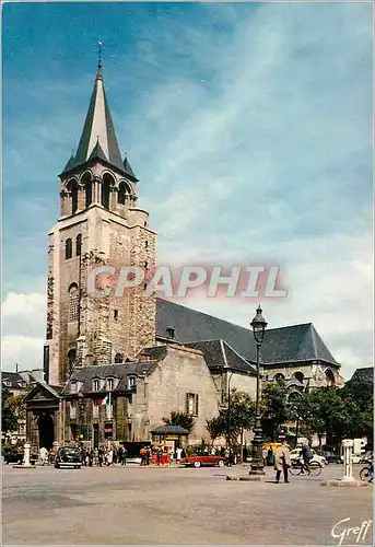 Moderne Karte Paris eglise saint germain des pres