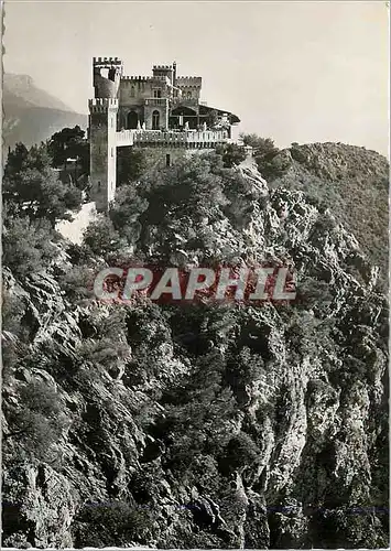 Cartes postales moderne Beaulieu sur mer le chateau de madrid sur son roc