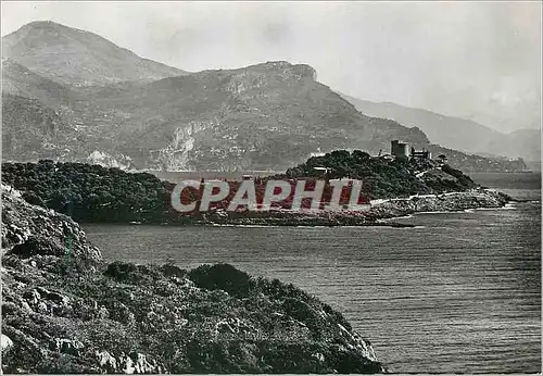 Cartes postales moderne Saint jean cap ferrat la pointe saint hospice et vue sur la tete de chien et monaco