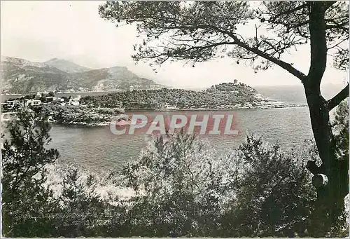 Moderne Karte Saint jean cap ferrat vue sur saint hospice cap d ail et la tete de chien