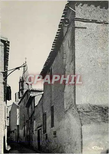Cartes postales moderne Fanjeaux (aude) alt 360m vieille rue et le clocher