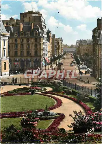 Cartes postales moderne Rennes (i et v) l avenue janvier vue de l esplanade st georges