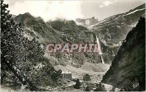 Moderne Karte Gavarnie l hotel du cirque et la grande cascade