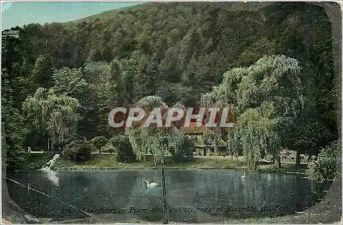Cartes postales Luchon Parc des Quinconces et buvette du Pre