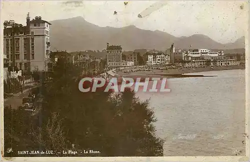 Cartes postales moderne Saint jean de luz la plage la rhune