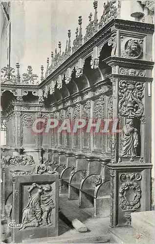 Cartes postales moderne Montbenoit (doubs) interieur de l eglise les stalles
