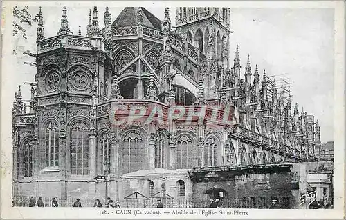 Cartes postales moderne Caen (calvados) abside de l eglise saint pierre
