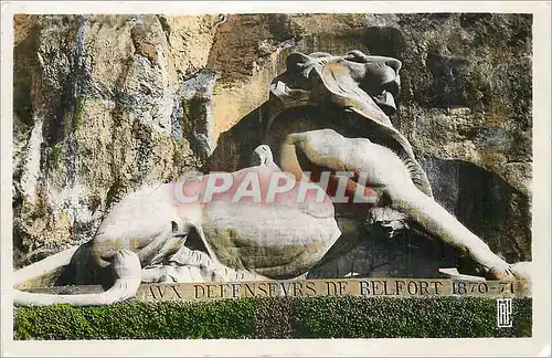 Moderne Karte Belfort le lion