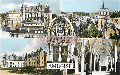 Moderne Karte Amboise (indre et loire) les merveilles du val de loire