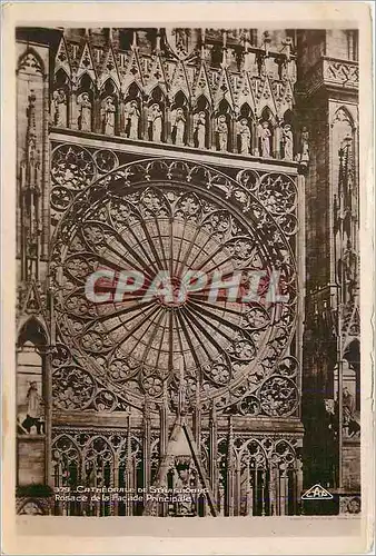 Cartes postales moderne cathedrale de Strasbourg Rosace de la facade principale