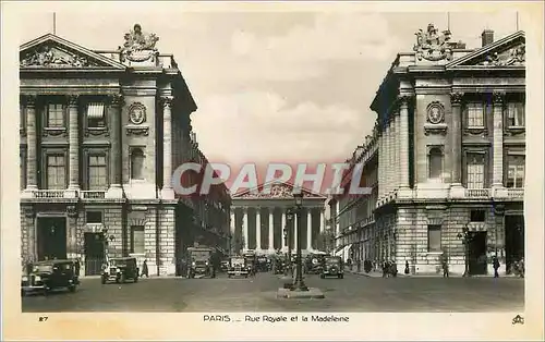 Cartes postales moderne Paris rue royale et la madeleine