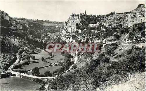 Moderne Karte Rocamadour (lot) vue generale