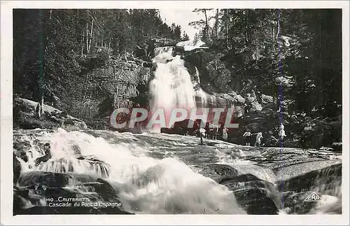 Moderne Karte Cauterets cascade du pont d espagne