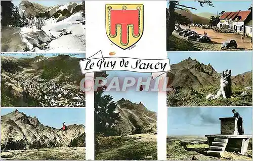 Cartes postales moderne Le puy de sancy (1886 m) sancy en hiver vue gle du mont dore