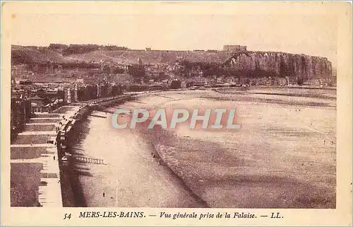 Ansichtskarte AK Mers les bains vue generale prise de la falaise