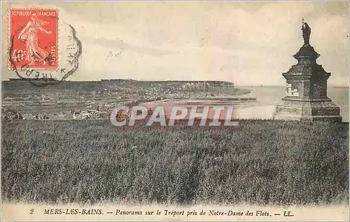 Ansichtskarte AK Mers les bains panorama sur le treport pris de notre dame des flots